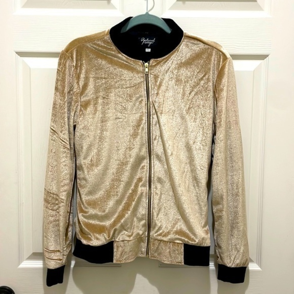 Reclaimed Vintage Velvet Bomber Jacket